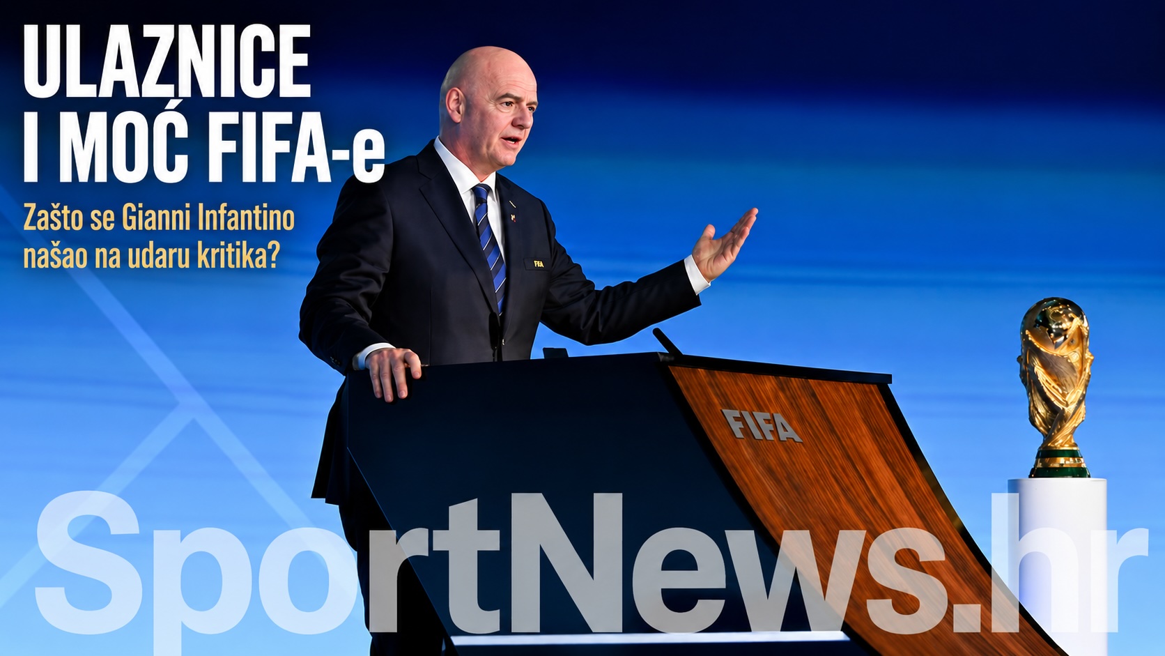 Ulaznice, savezi i moć: Zašto se Gianni Infantino našao na udaru kritika?   Nije u središtu rasprave sama preprodaja ulaznica, nego pitanje je li FIFA stvorila sustav u kojem vrijedni kontingenti postaju sredstvo političkog utjecaja.