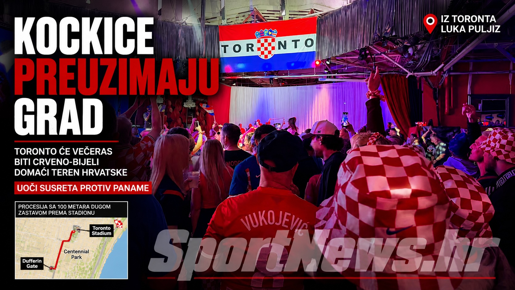 Hrvatska će na Stadionu Toronto biti de facto domaćin. Premijer Plenković održao je i predavanje na Sveučilištu u Torontu. Kockice preuzimaju grad, a jedino se priznaje pobjeda